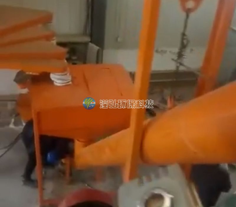 甘肅某科學研究（荒漠沙）輸送項目現(xiàn)場（管式螺旋）